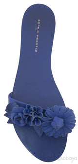 Lilico Appliqué Blue Leather Sandals