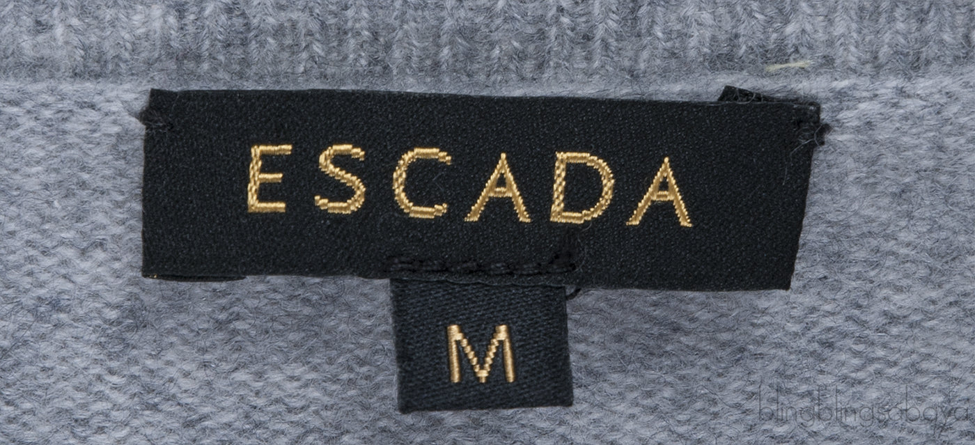 Grey Wool Beaded Cardigan