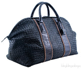 Nero Intrecciato Nappa Croco Duffle