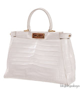 White Crocodile Medium Peekaboo GHW