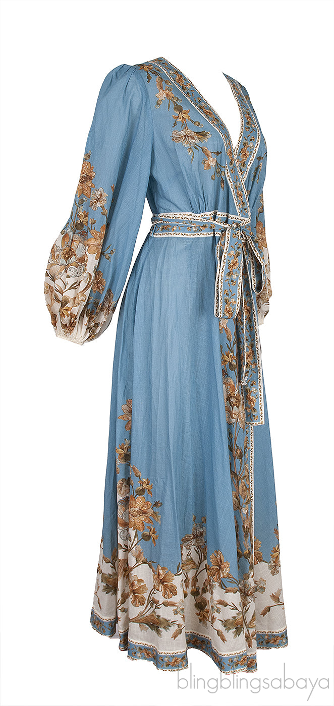Chintz Wrap Midi Dress
