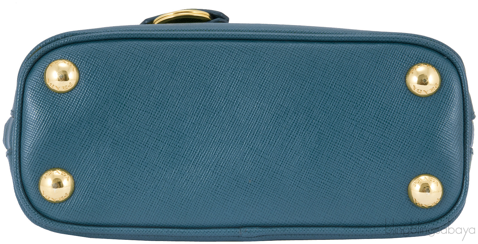 Green Mini Saffiano Leather Tote