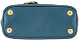 Green Mini Saffiano Leather Tote