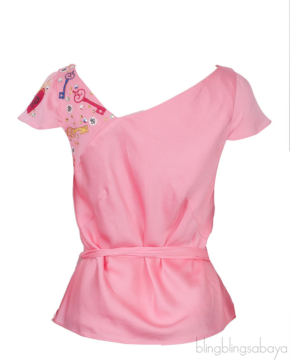 Pink Asymmetrical Top