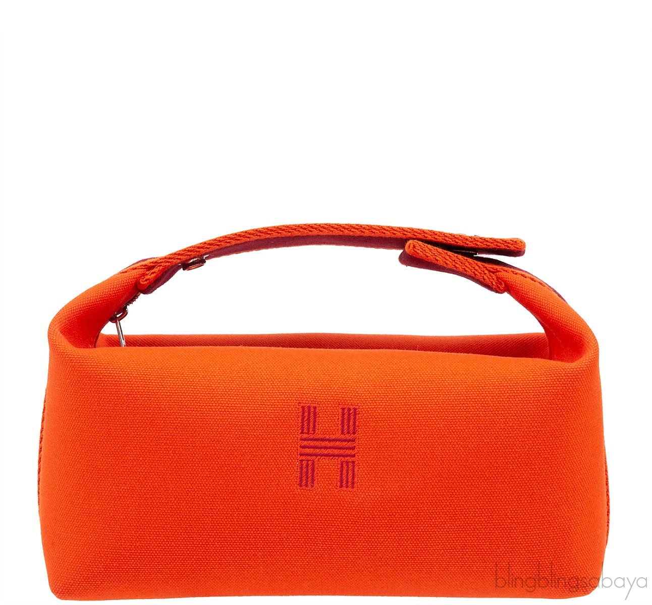 Bride-A-Brac Orange Canvas Pouch
