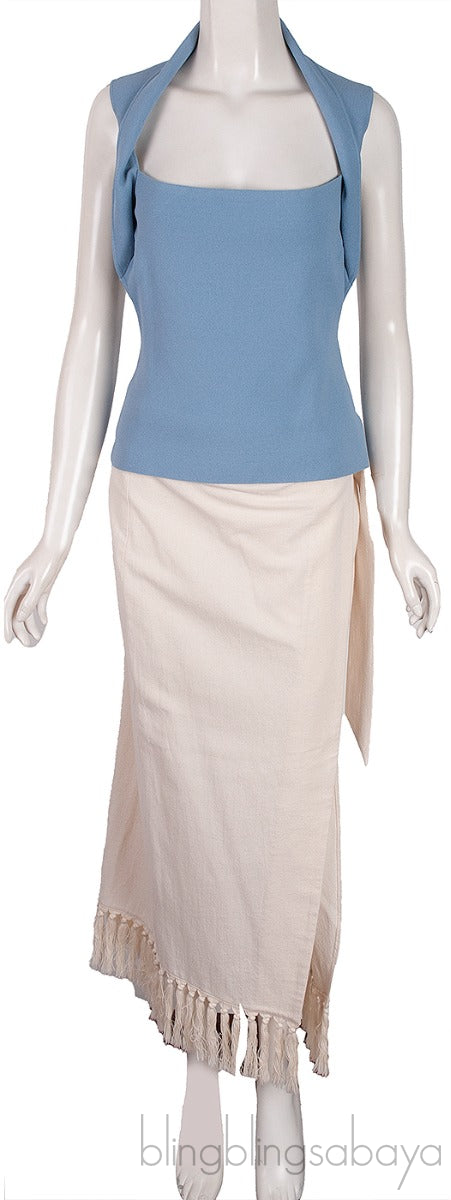 Naia Cut-out Top & Randi Fringed Skirt