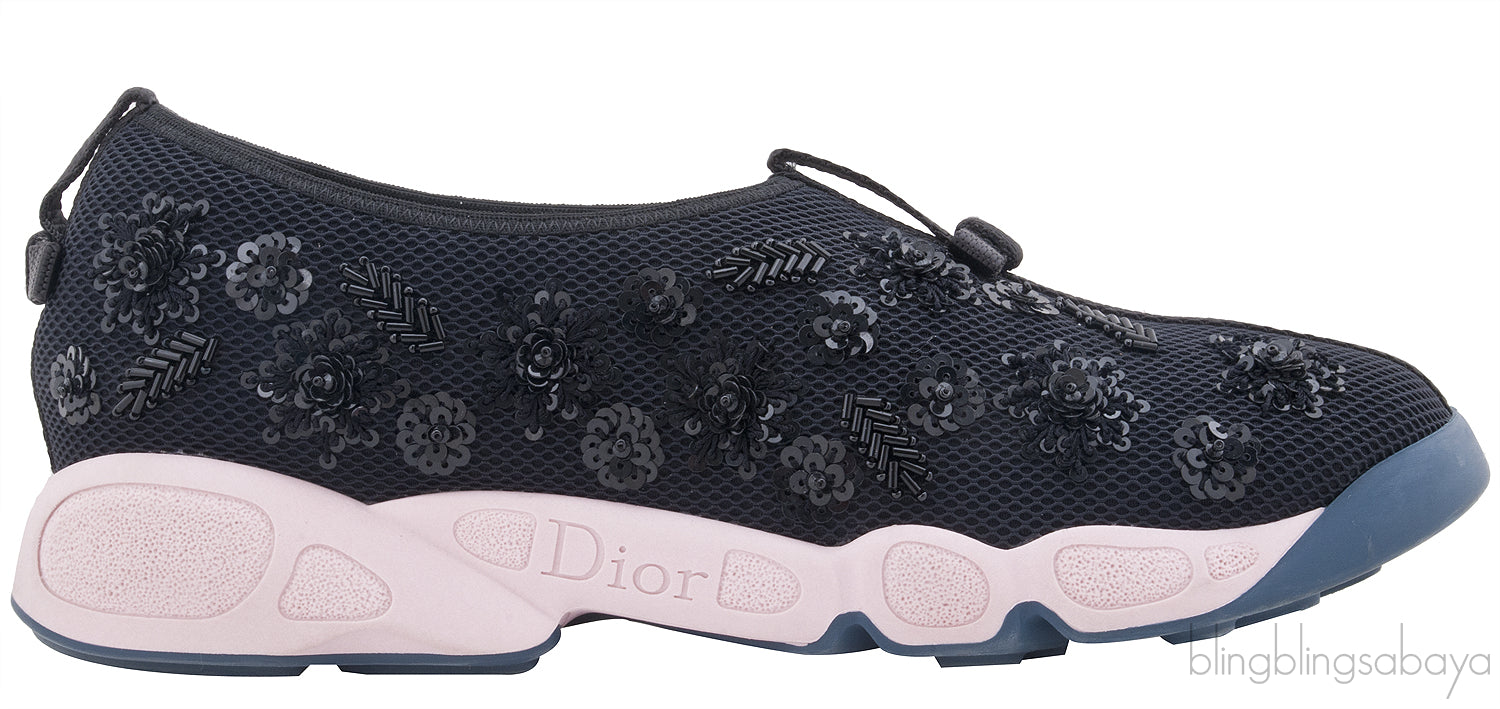 Floral Black Fushion Sneakers