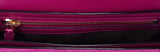 Natalia Croc Fuchsia Shoulder Bag