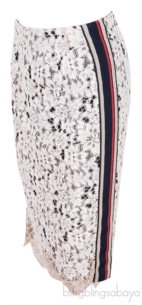 Lace Off-white Skirt