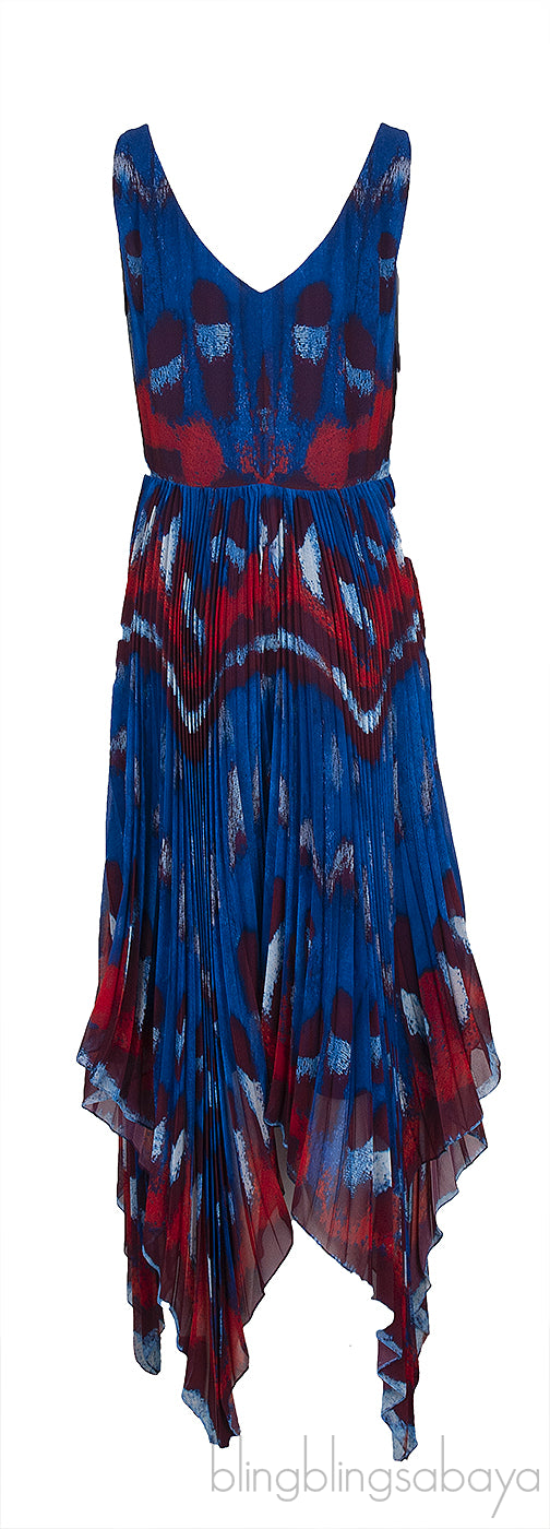 Annabella Abstract Asymmetric Midi-dress