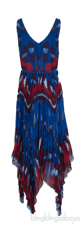 Annabella Abstract Asymmetric Midi-dress