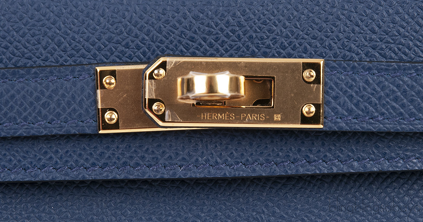 Kelly 20 Epsom Navy Blue GHW