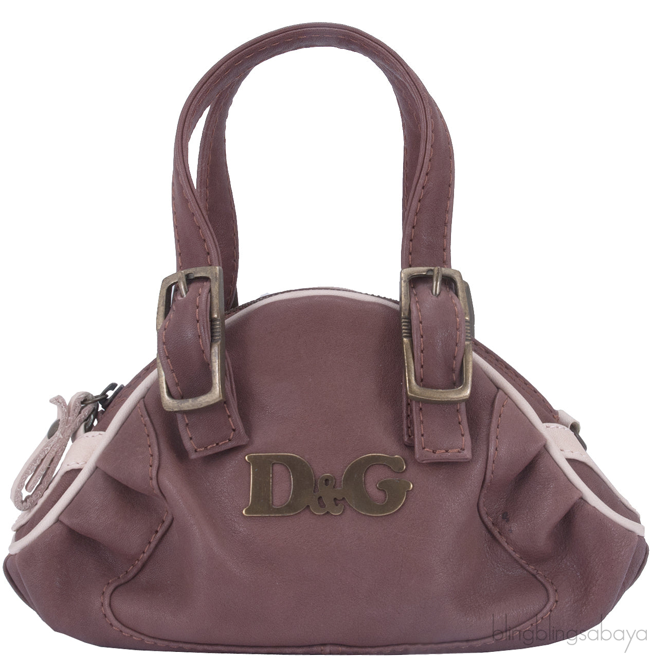 Brown Mini Top Handle Bag