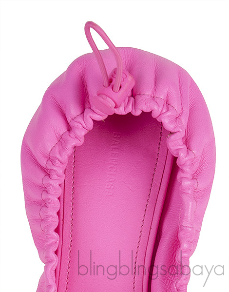 Scrunch Knife Leather Pumps