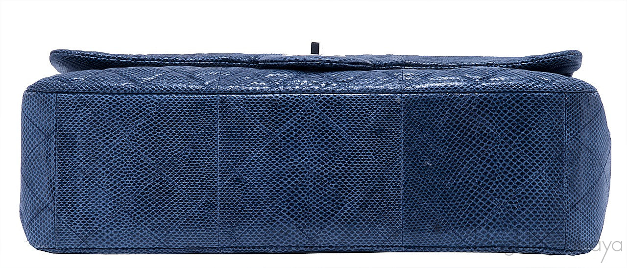 XL Jumbo CC Lizard Flap Bag