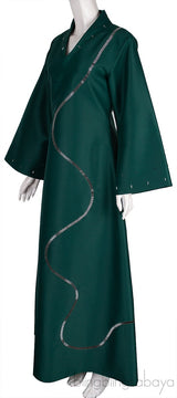 Emerald Green Beads Embellished Dress