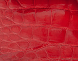 Vintage Red Crocodile CC Classic Mini Square Bag