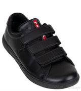 Black Velcro Strap Kids Sneaker 33