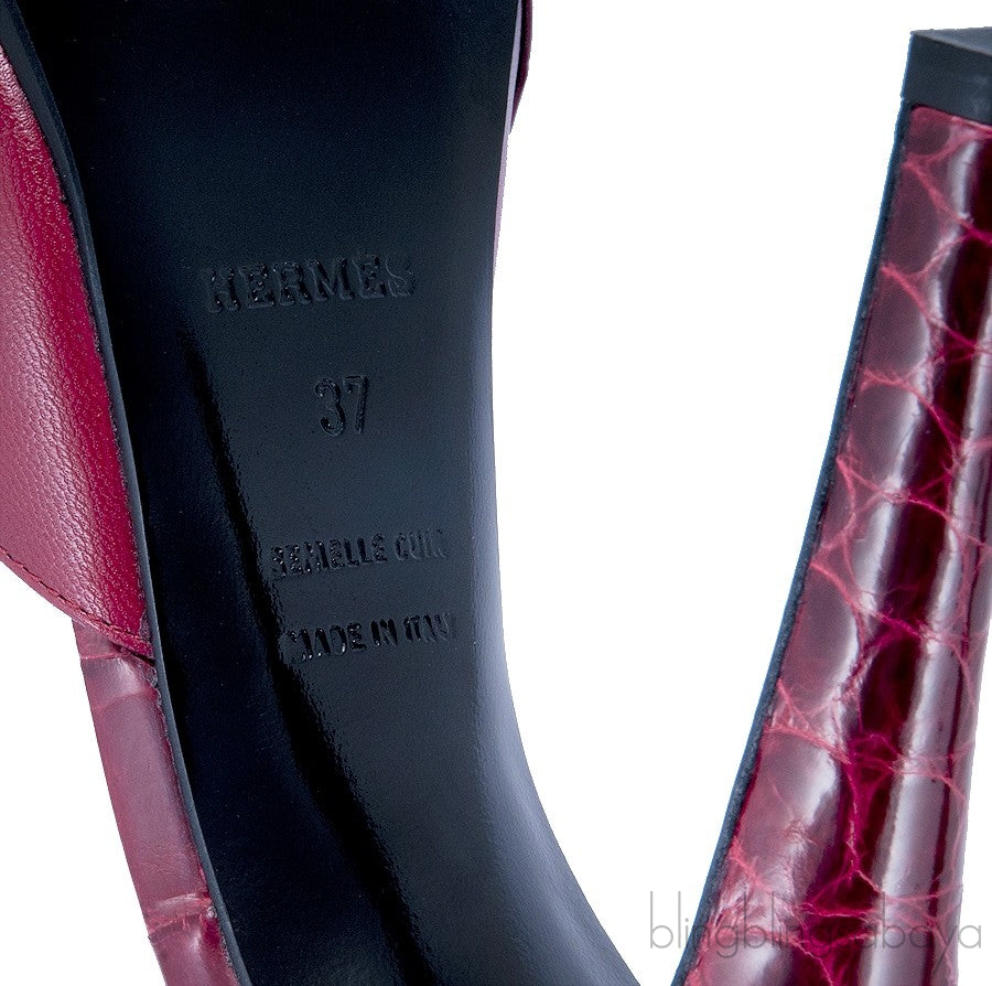 Highlight High Heel Crocodile Sandals