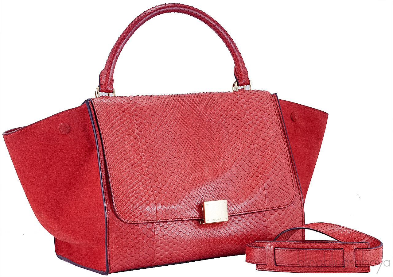 Trapeze Luggage Python Red