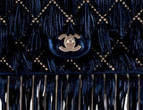 Suede Fringe & Chains Flap Bag