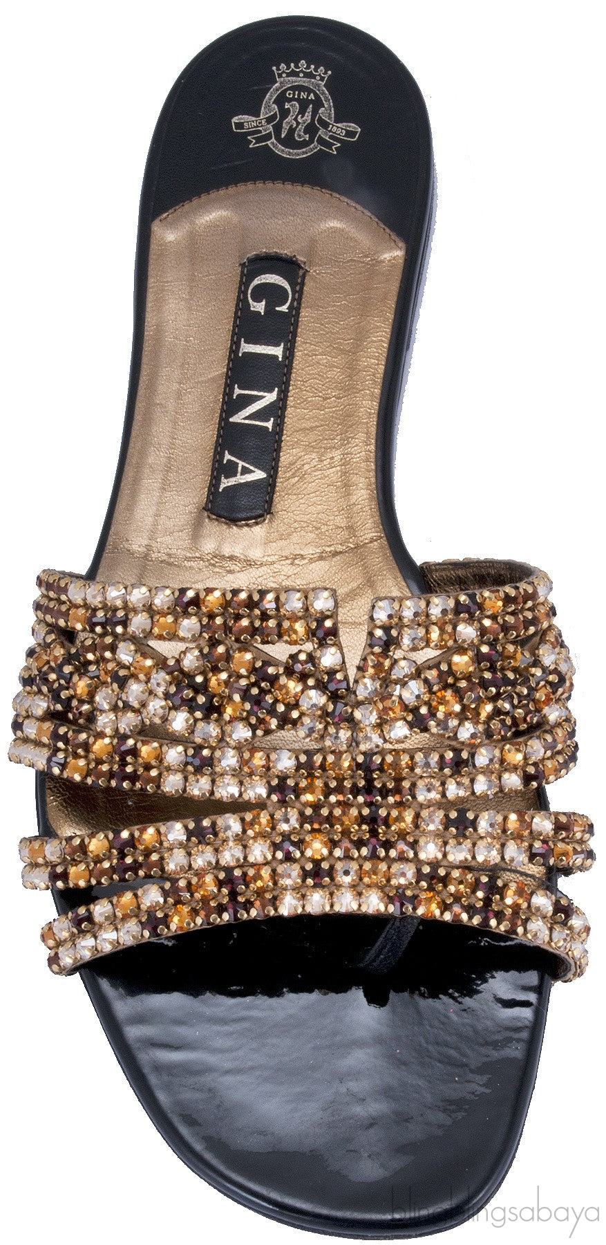 Gold Loren Flat Sandals