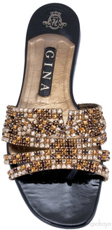 Gold Loren Flat Sandals