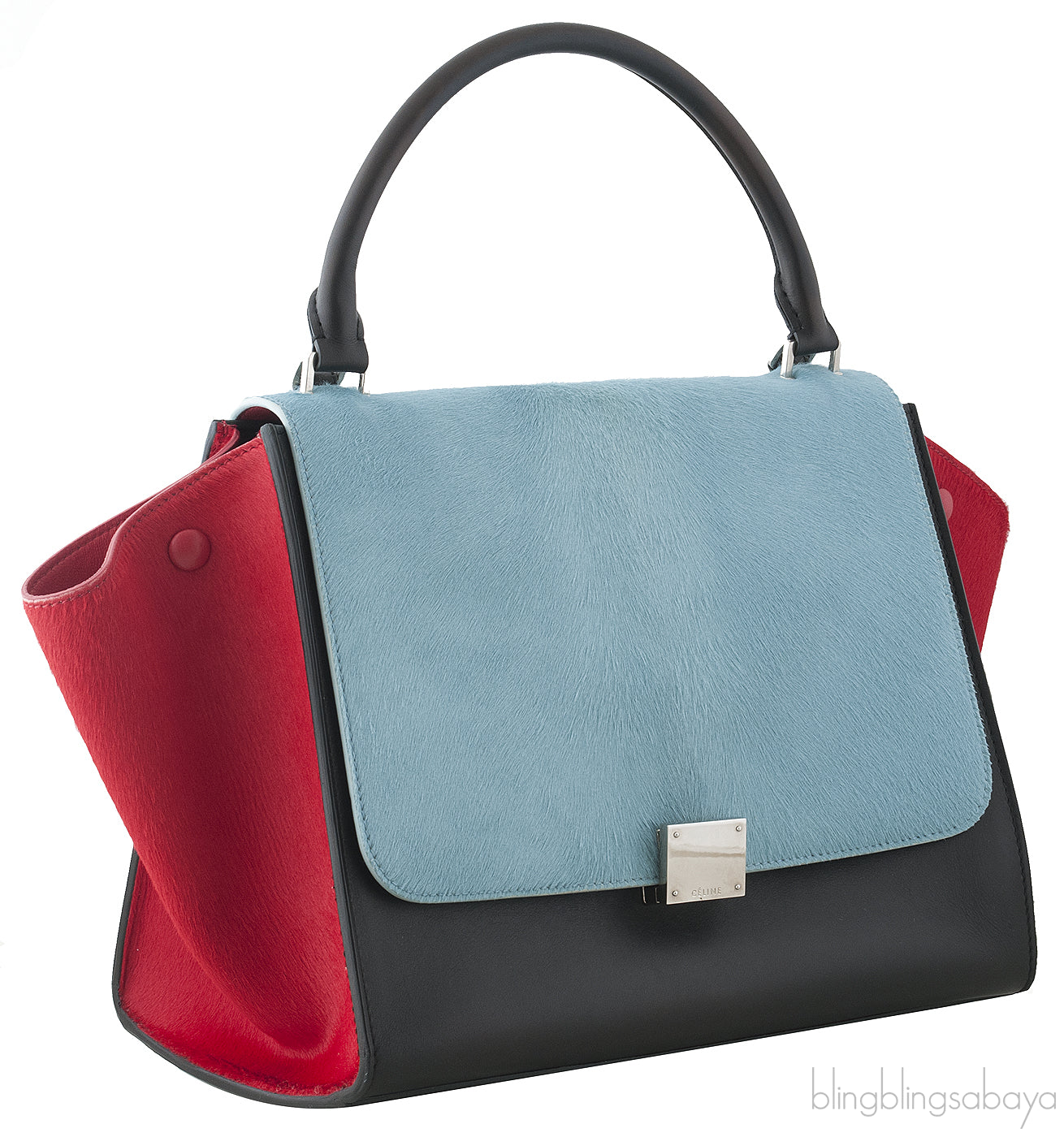 Trapeze Luggage Tri-color Pony Hair*