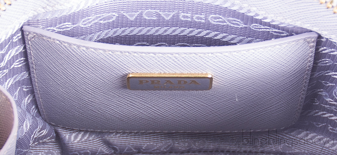 Glicine Saffiano Mini Promenade Bag