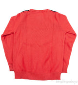 Coral Red Cotton Kids Sweatshirt