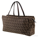 Brown Zucca Canvas Handbag