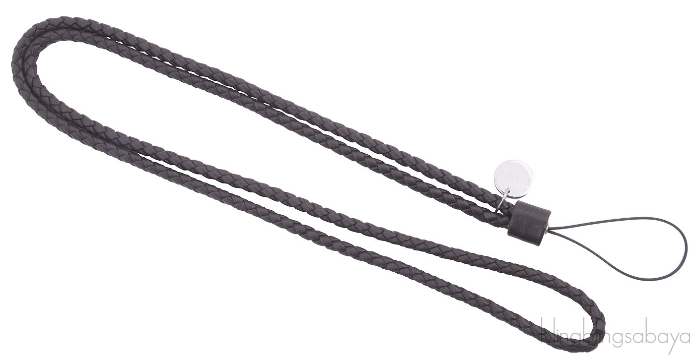 Brown Intrecciato Phone Strap