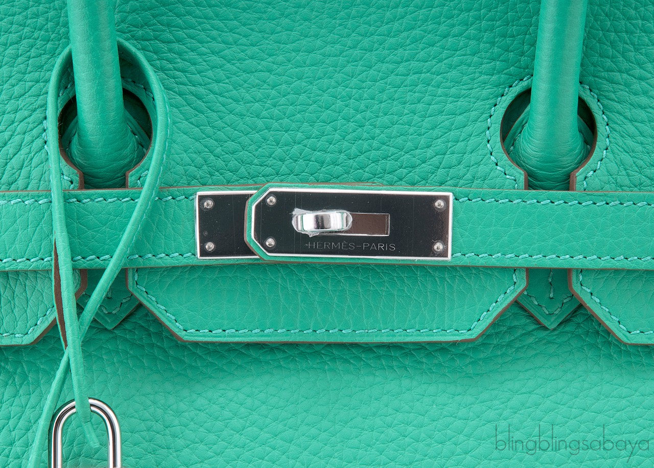 Birkin 35 Menthe Green Clem