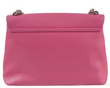 Pink Flap Shoulder Bag