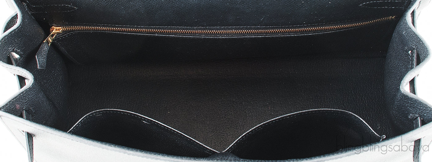 Kelly 35 Black Epsom Sellier GHW