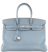 Birkin 35 Blue Lin Togo PHW