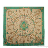 Key Pattern Dip Dye Scarf