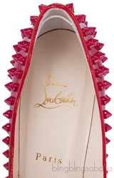 Pigalle Spikes Red Patent Heels