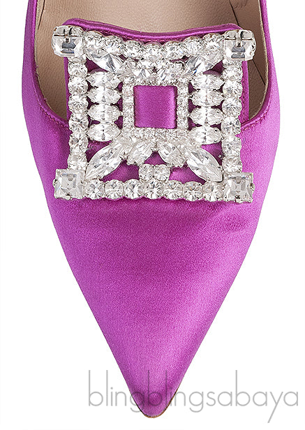 Borlak Fuchsia Satin Heels