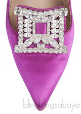 Borlak Fuchsia Satin Heels