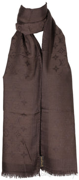 Monogram Brown Cashmere Shawl