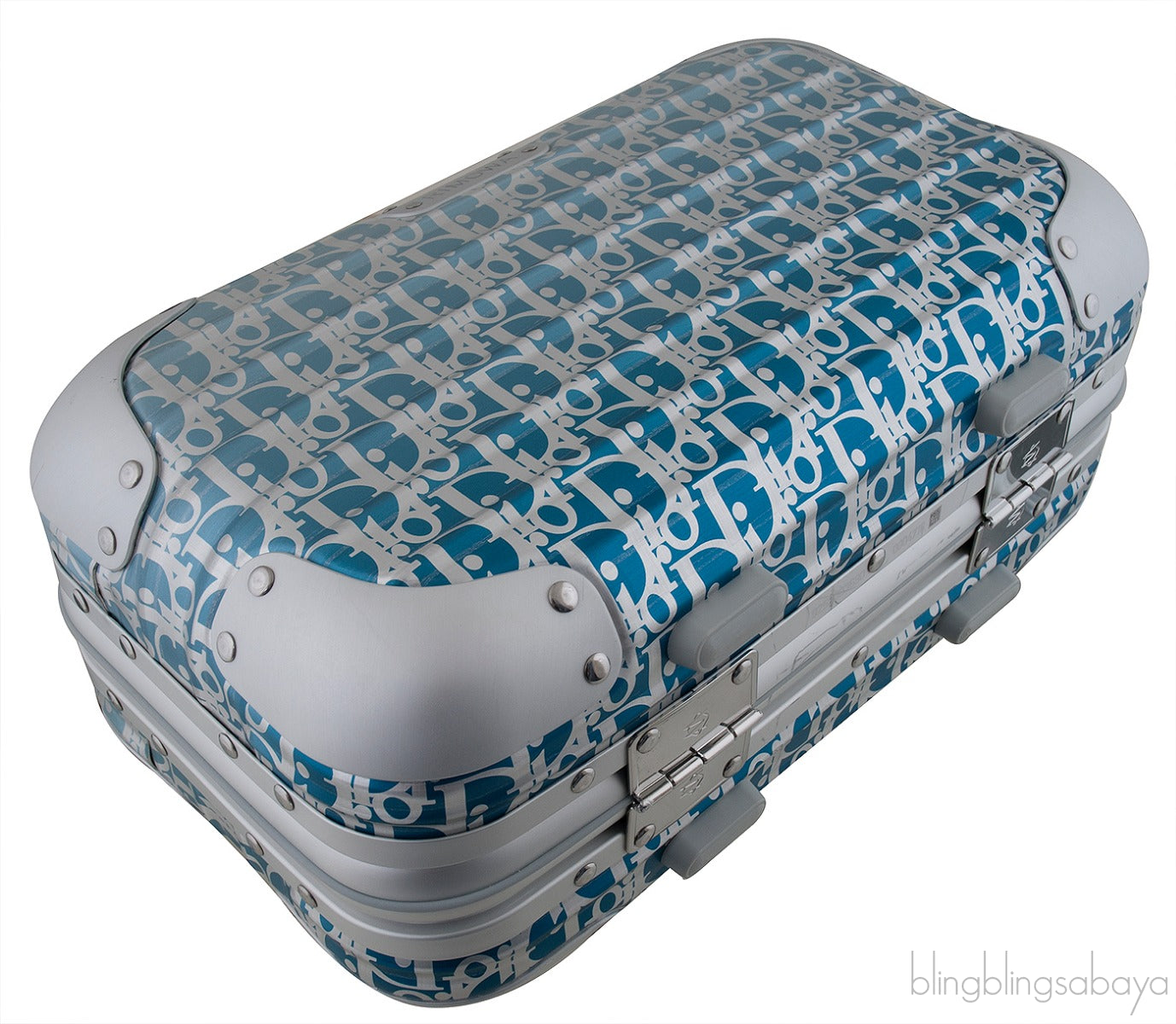 Dior x Rimowa Carry-on Hand Case Aluminum Oblique Blue Gradient
