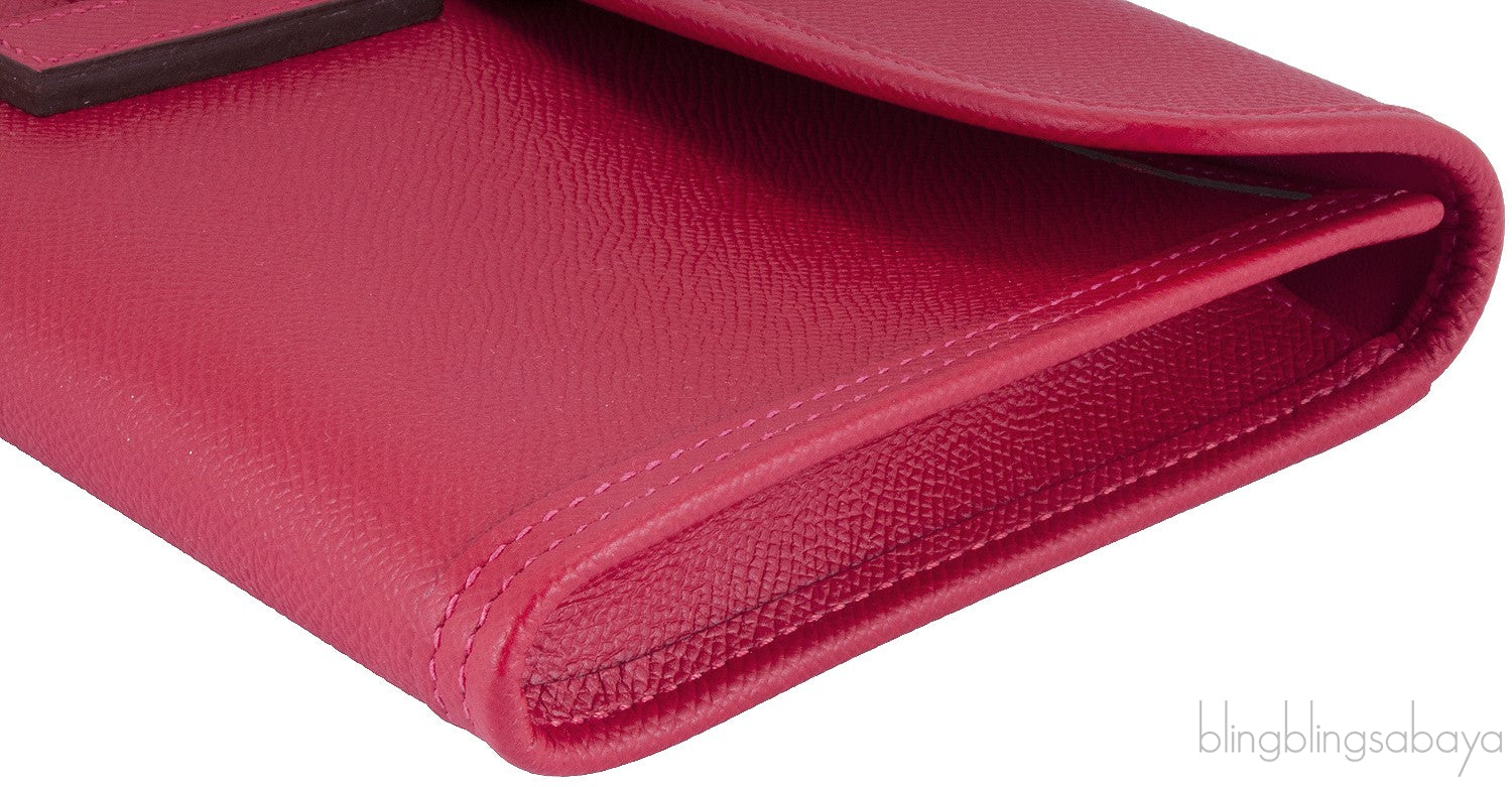 Jige Rouge Casaque Epsom Clutch GM