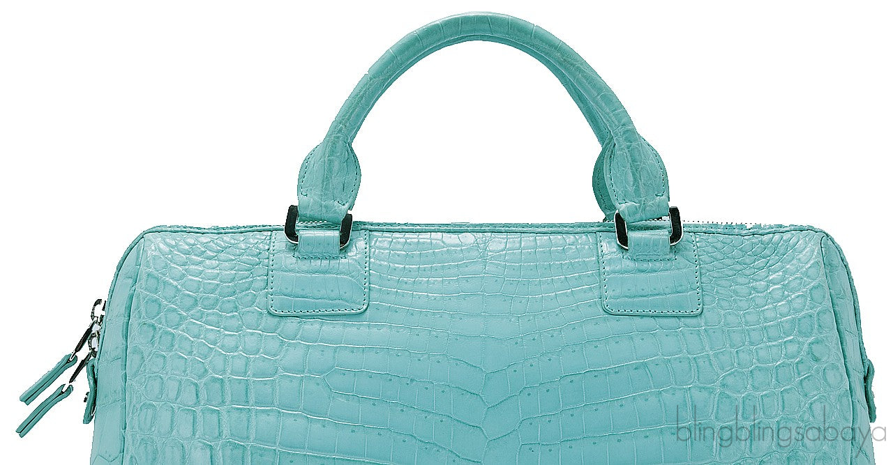 Tiffany Blue Crocodile Handbag