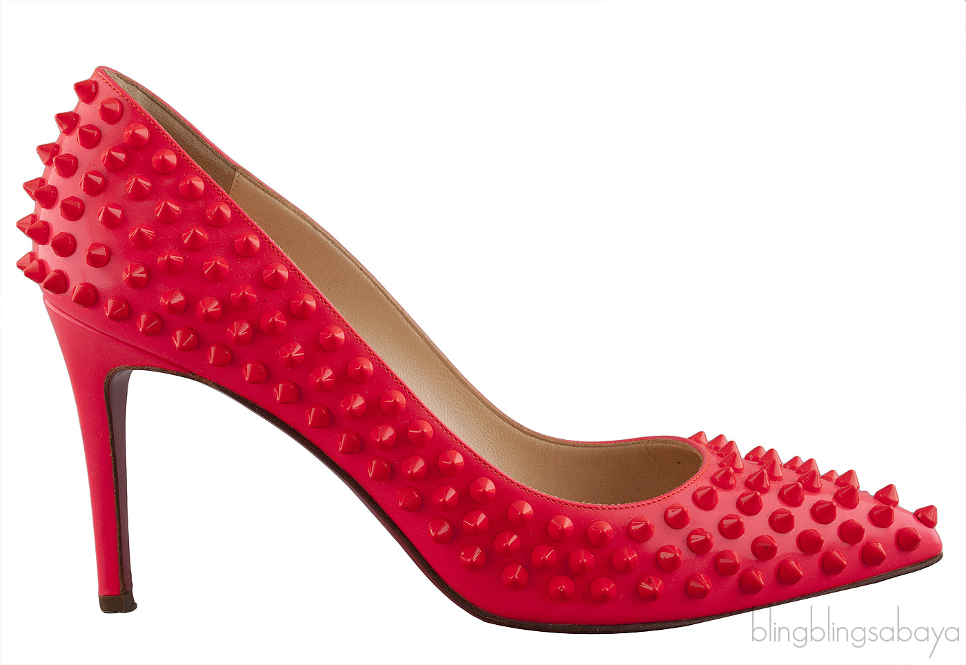 Pigalle Spikes Hot Pink Heels