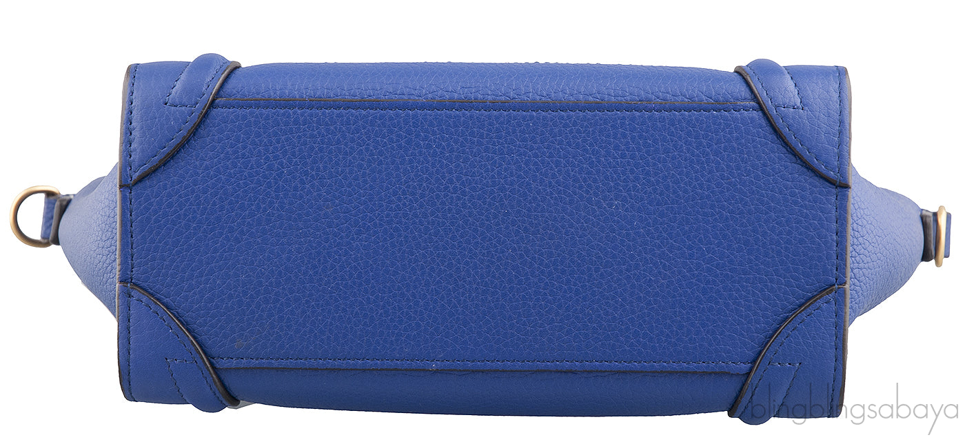 Nano Luggage Blue Shoulder Bag
