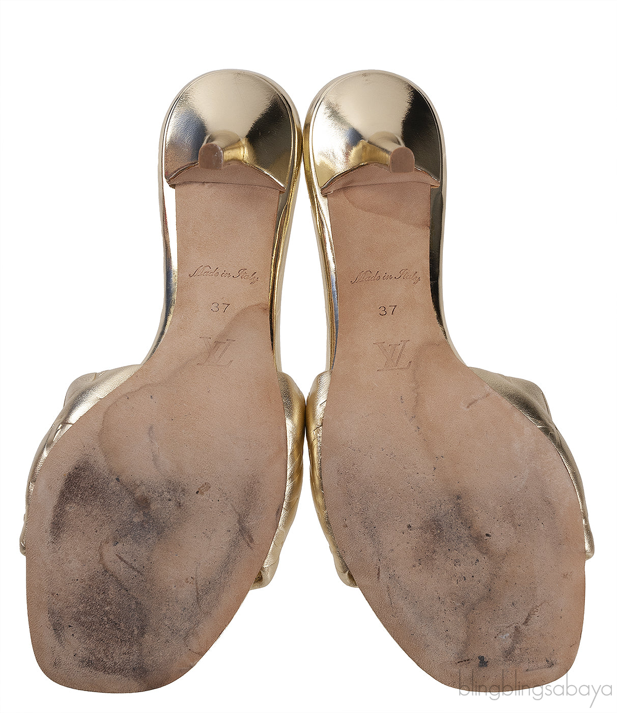 Metallic Gold Neo 90mm Revival Mule