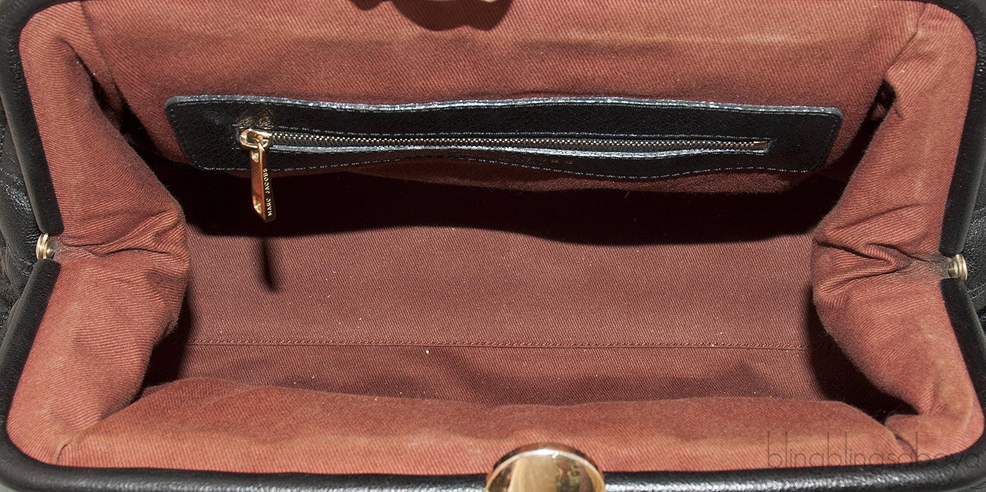 Black Quilted Stam Bag