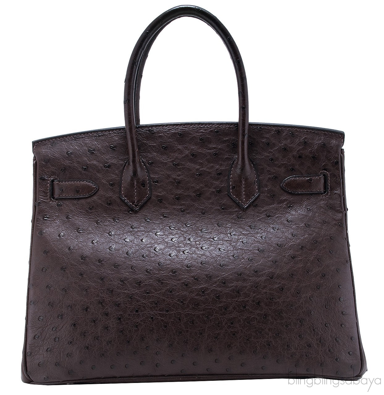 Birkin 30 Choco Brown Ostrich PHW