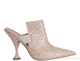 Stingray Print Pointed Toe Mules